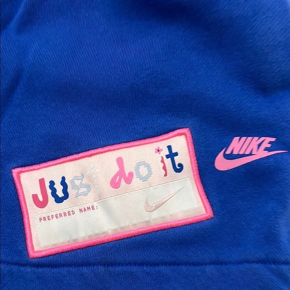Nike Kids Royal Blue Shorts with Fun Patches